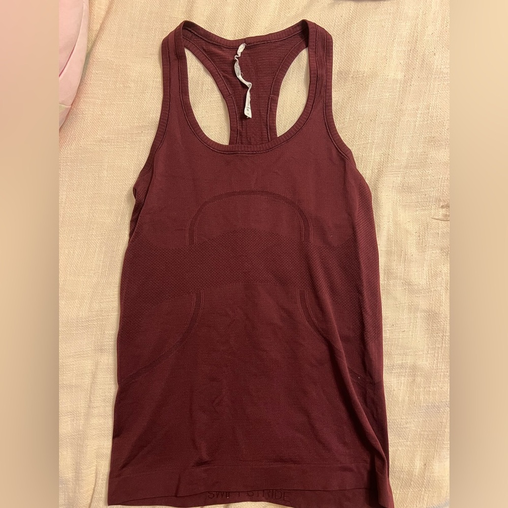 Lululemon Maroon Swiftly Tech Tank Size 6